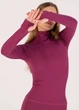 Женская водолазка в рубчик Giulia FLEX LONGSLEEVE POWER S/M Domsor, эластичная водолазка из микрофибры - изображение 9
