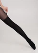 Кольорові жіночі колготки з імітацією панчіх Giulia PARI 60 (16) 2 Black-nero - изображение 3