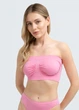 Жіночий безшовний топ з мікрофібри Giulia BANDO S/M Pink-rosa, топ бандо, без бретелей - зображення 8