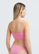 Жіночий безшовний топ з мікрофібри Giulia BANDO S/M Pink-rosa, топ бандо, без бретелей - зображення 9