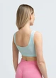 Безшовний топ в рубчик на широких бретелях Giulia TOP RIB L/XL Green-mint, мікрофібра, спортивний, жіночий - зображення 7