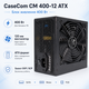 Блок питания CaseCom CM 400-12 ATX 400W вентилятор 120 мм Black - изображение 2