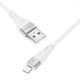 Кабель Proove Soft Silicone USB to Lightning 2.4A (1m) white - зображення 2
