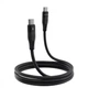Кабель Proove Soft Silicone Type-C to Type-C 60W (1m) black - зображення 1