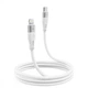 Кабель Proove Soft Silicone Type-C to Lightning 27W (1m) white - изображение 1