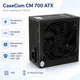 Блок живлення CaseCom CM-700 ATX 700 Вт з вентилятором 120 мм Black - зображення 2
