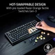 Razer Клавіатура механічна Razer BlackWidow V4 TKL HyperSpeed, 87key, Orange Switch Gen-3, USB-A/WL/BT, EN, RGB, чорний - изображение 3