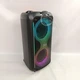Акустична Bluetooth колонка PartyBox 40Вт з бездротовим мікрофоном та RGB підсвіткою, портативна акумуляторна аудіосистема 2×8 дюймів з телескопічною ручкою та з колесами для дому та відпочинку на природі, TTD-2821 - зображення 6