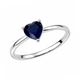Кольцо серебряное Сердце с фианитом Silver Style 17.5 р. (11685.66 sku:2300104411022) - изображение 2