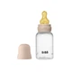 Детская бутылочка BIBS Baby Bottle Round Latex 150 мл Slow Flow (медленный поток) Blush - изображение 1