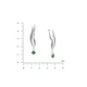 Серьги серебряные Вербочка Emerald 925 Zirkon - изображение 5