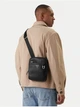 Сумка планшет через плечо мужская из натуральной кожи Guess Monaco Crossbody HMMOSE-P6159-BLA Black (7621235332068) - изображение 2