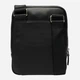 Сумка планшет через плечо мужская из натуральной кожи Guess Monaco Crossbody HMMOSE-P6159-BLA Black (7621235332068) - изображение 3