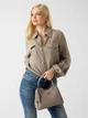 Сумка кросс-боди через плечо женская Guess Meridian Ii Sml Gfrnd Carryall HWBG69-74050-DRT Dark Taupe (198659054663) - изображение 2