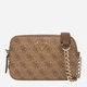 Сумка кросс-боди через плечо женская Guess Noelle Ii Crossbody Camera HWBG96-72140-LGW Latte Logo/Brown (190231964438) - изображение 1