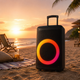 Портативная акустика ZXX-7878 / Аккумуляторная колонка с Bluetooth, TWS, FM, USB, SD, RGB-подсветкой / Караоке колонка-чемодан с 2 микрофонами и пультом ДУ - зображення 2