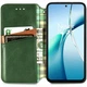 Чехол Deexe Rhombus Wallet для Xiaomi 17T - Green - изображение 3