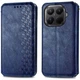 Чехол Deexe Rhombus Wallet для Xiaomi 17T - Blue - изображение 2