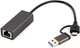 Гігабітний мережевий адаптер Cablexpert USB type-A/ type-C (A-USB3AC-LAN-01) - зображення 1