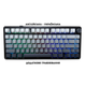 Игровая беспроводная механическая клавиатура ATTACK SHARK X85 / Eng+Ukr / Три режима подключения / White Jade Switch / Black - изображение 2