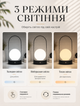 Ночник светодиодный настольный Brille Style 1800 мАч с сенсорным управлением 3 режимами света и яркости на подставке - изображение 5