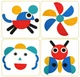 Монтессорі головоломка дерев'яний танграм Shapes Puzzle геометричні фігури пазли для дітей головоломка дерев'яна мозаїка логічна настільна гра розвиваюча іграшка навчальні картки форми тварини предмети STEM сортер 2 металеві коробки для зберігання - изображение 6
