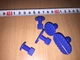 Комплект клеевых грибков 5 штук синего цвета для вытяжки вмятин pdr - изображение 4