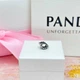 Срібна намистина Pandora Пандора Синє вигнуте пірʼячко 792576C01 - изображение 5