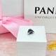Срібна намистина Pandora Пандора Синє вигнуте пірʼячко 792576C01 - изображение 6