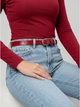 Ремень женский из натуральной кожи Weatro zhin-kit-23k-0076 110 см Красный (3090337431) - изображение 2