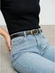 Ремень женский из натуральной кожи Weatro zhin-kit-23k-0090 105 см Черный (3090412898) - изображение 2