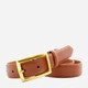 Ремень женский из натуральной кожи Weatro zhin-kit-28k-0100 105 см Рыжий (3090417770) - изображение 4