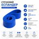 Резинка для подтягиваний фитнес лента 30-80 кг Perto Синий 12874 - изображение 2