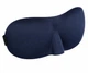 Маска для сну із широкою гумкою Lemmi 3D Deep Blue - зображення 3