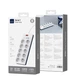 Мережевий фільтр WiWU Wi-S008 14в1 10x220V+2хUSB+2хType-C 2500W PD/QC (2М) електричний подовжувач швидка зарядка для пристроїв Білий - изображение 2