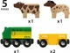 Lokomotywa Brio World Farm Train 5 elementów (7312350334043) - obraz 5