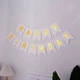 Паперові прапорці Happy Birthday | Білий - зображення 2