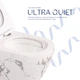 Унитаз подвесной Robin Ultra Quiet 490×365×325 мм, Marble, с сиденьем Slim Duroplast / Soft-close / Quick Release QT13332381АSMR Qtap - изображение 5