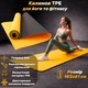 Коврик для йоги и фитнеса TPE (йога мат, каремат спортивный) OSPORT Yoga ECO Pro 6мм (FI-0076) Оранжево-черный - изображение 1
