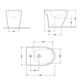 Біде підлогове Qtap Presto 540×340×400 White QTPRE29W43056 - зображення 2