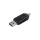 Кардридер - считыватель карт памяти STLab U-375 OTG внешний 2 интерфейса USB + Micro-USB черный - изображение 5