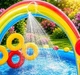Надувной игровой центр Intex 57453-2 «Радуга», 297 х 193 х 135 см, с шариками 16 шт, подстилкой, насосом - изображение 5