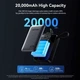Батарея универсальная Vention 20000 mAh 45W Mini with Built-in USB-C Cable Gray (FHGH0) - изображение 8