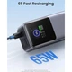 Батарея універсальна Ugreen 20000mAh 130W Nexode Smart Display with Built-in Cable (PB723 55365B) (PB723 55365B) - зображення 4