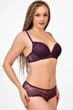 Комплект белья: бюстгальтер push-up и трусики 9414 Balaloum баклажан 75C/M - изображение 2