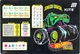Упаковка підкладок настільних Kite Hot Wheels 29х42.5 см х 10 шт (HW26-207-2) - зображення 2