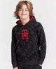 Худі на флісі Tommy Hilfiger з логотипом 1159864919 (Чорний/Сірий L) на зріст 150-152 см - зображення 1