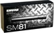 Instrumentalny mikrofon pojemnościowy Shure SM81-LC Srebrny (SUP_1859) (0756014753936) - obraz 1