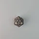 Брелок D20 с набором кубиков, 7 шт., кости кубики для DND, TTRPG, металлические, полиэдрические кости для игр D&D, серебряный - изображение 6