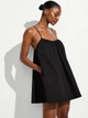 Пляжна сукня Victoria’s Secret Beachwear Poplin Trapeze Mini Dress Black розмір M - изображение 1